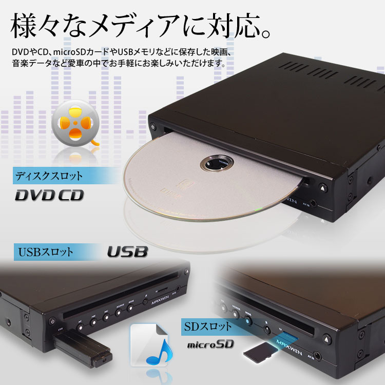 テレビ・オーディオ・カメラ車載用DVDプレーヤー新品