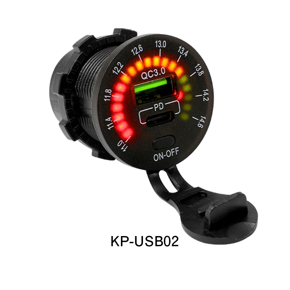PD+QC3.0USBポート急速充電可能な埋め込み式チャージャー KP-USB02 | マックスウィン | MAXWIN
